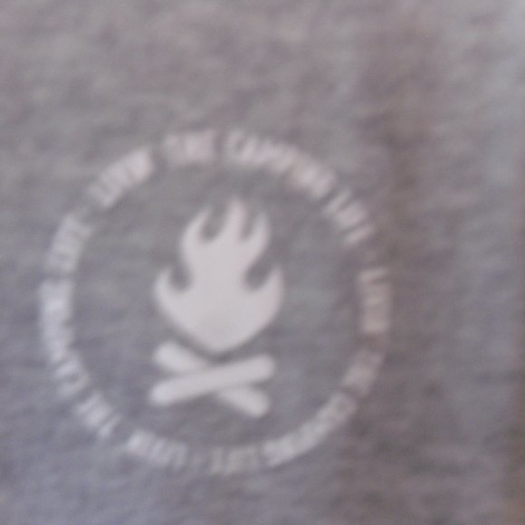 WE PEOPLE LONG SLEEVE GREY SHIRT THAT STATES"LFE IS BETTER WHEN YOU ARE CAMPING" - Picture 2 of 9